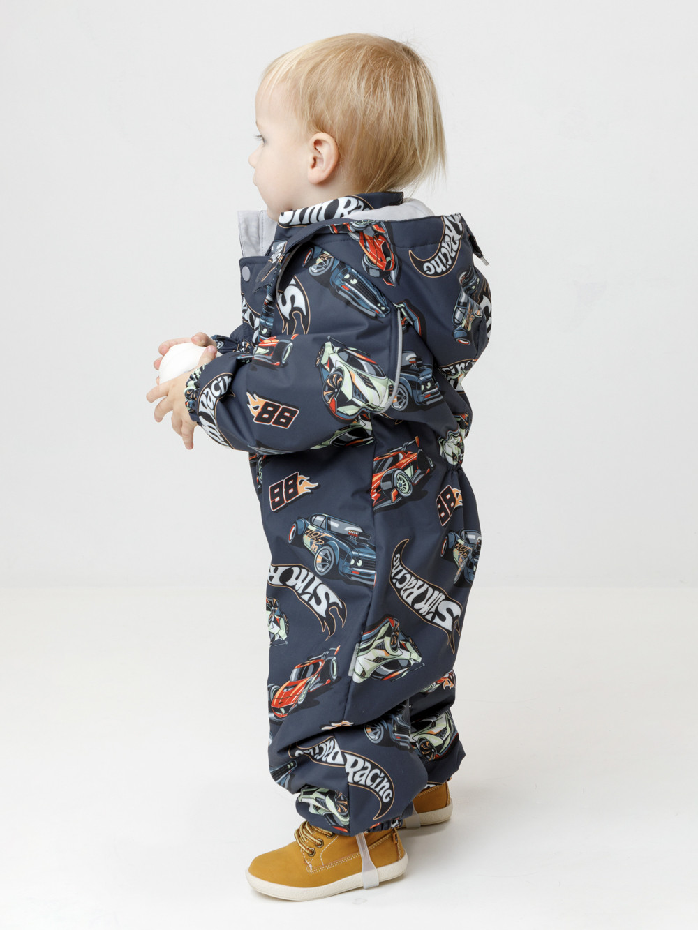 Комбинезоны утепленные для мальчика, артикул: ВК 60085/н/78 Ал, цвет: темно-серый, фото 4