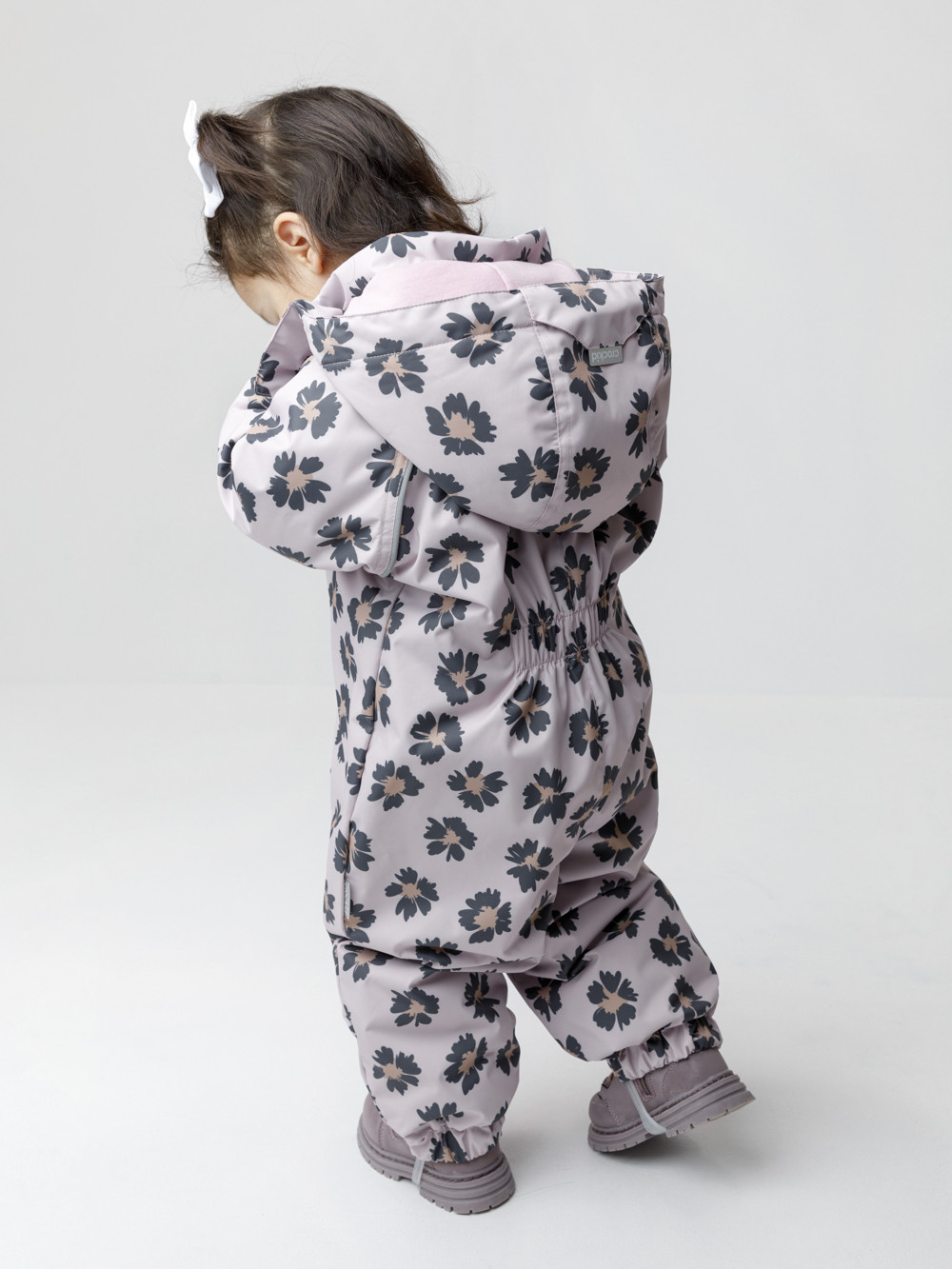 Комбинезоны утепленные для девочки, артикул: ВК 60134/н/1 Ал, цвет: розовый, фото 4