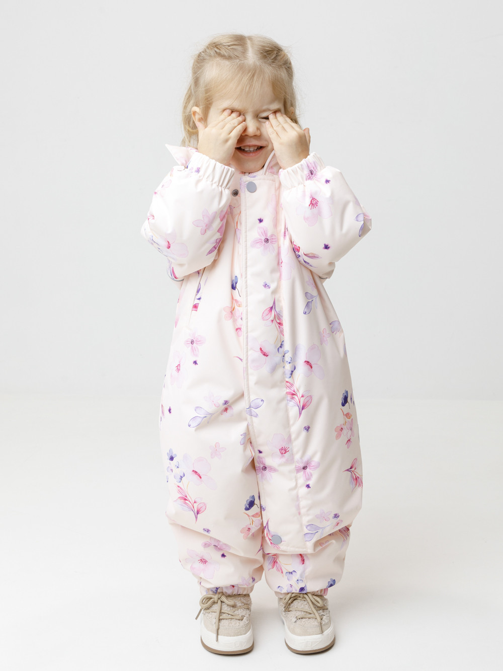 Комбинезоны утепленные для девочки, артикул: ВК 60085/н/66 Ал, цвет: светло-розовый, фото 4