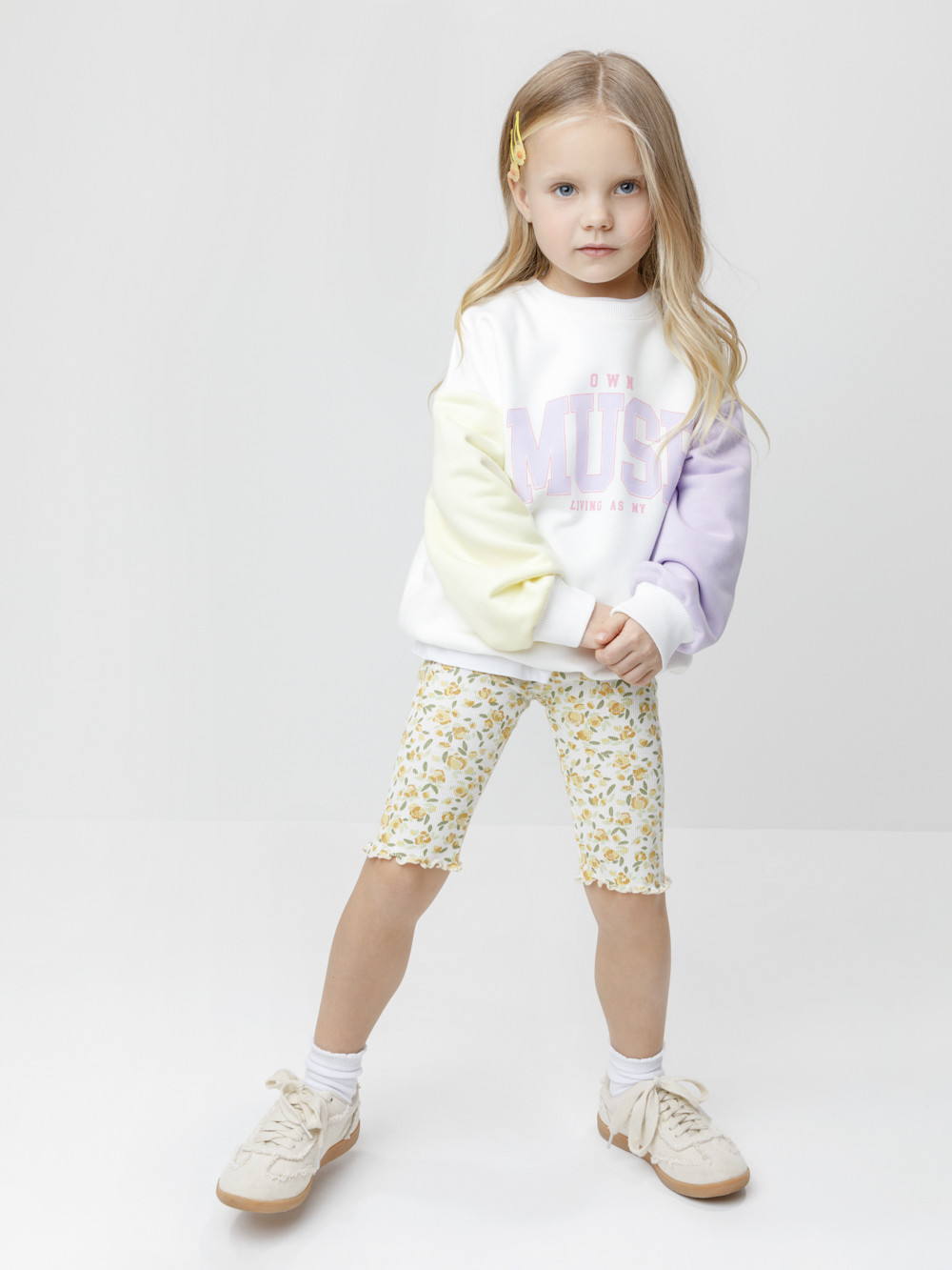 Велосипедки для девочки, артикул: КР 400797, цвет: сахар, фото 4