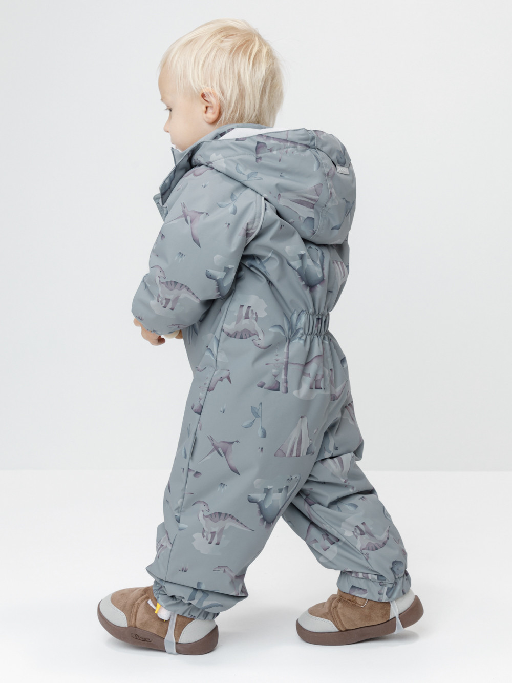 Комбинезоны утепленные для мальчика, артикул: ВК 60085/н/81 Ал, цвет: зеленый, фото 4