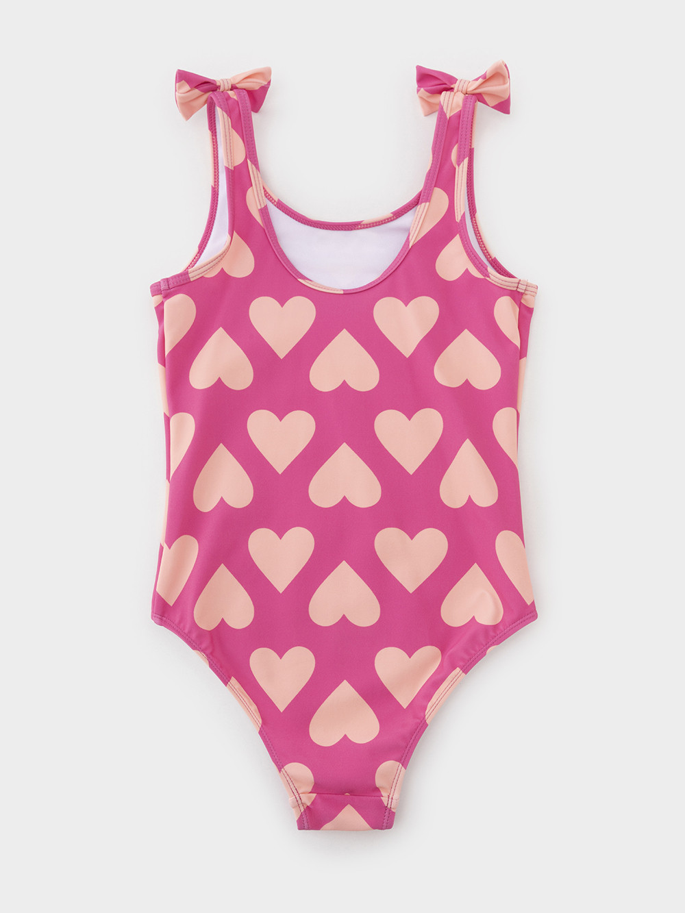 Купальник для девочки, артикул: ТК 16031/1н ФВ, цвет: ярко-розовый, фото 4
