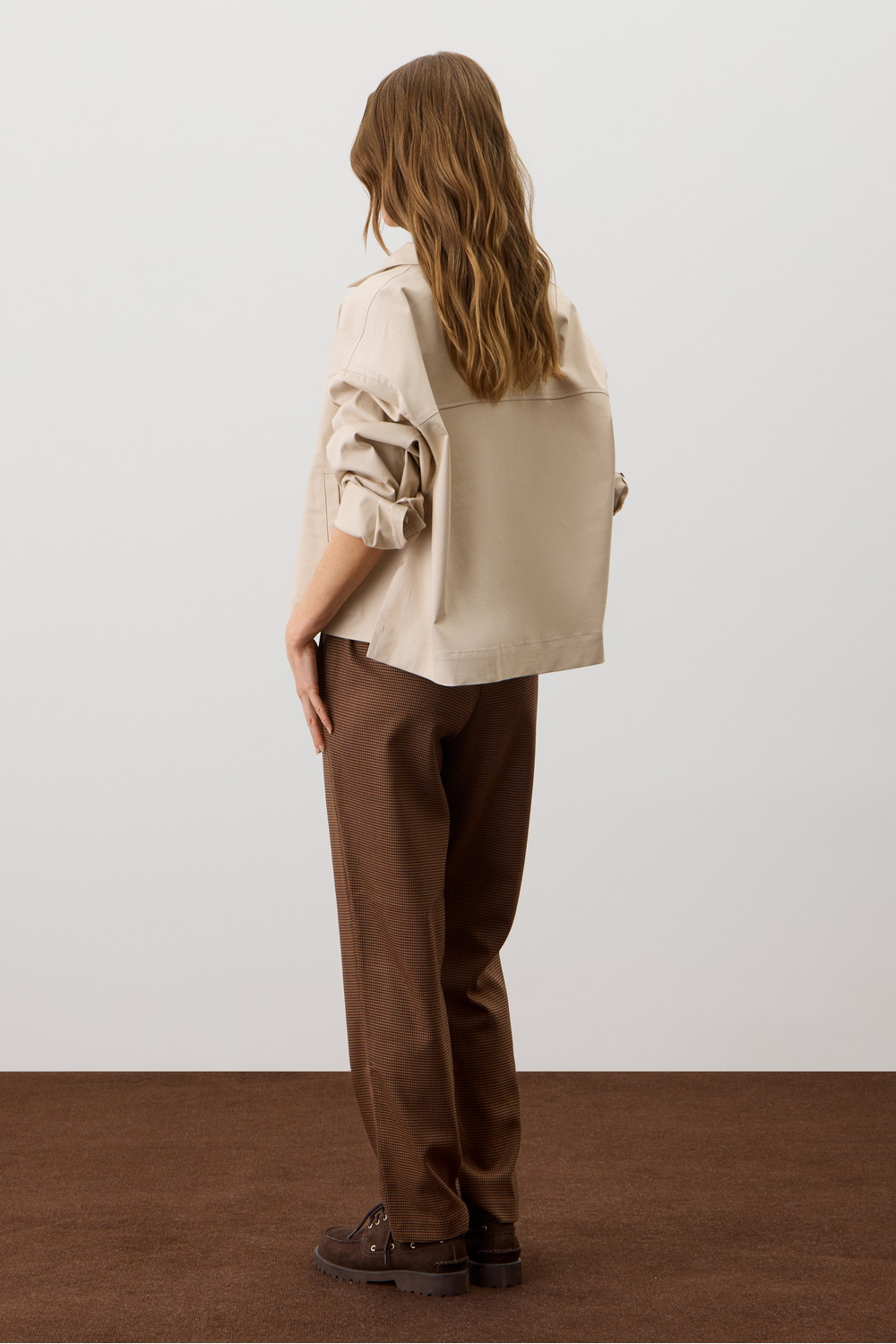 Брюки женские для мам, артикул: ЕТ 40022, цвет: коричневый, фото 4