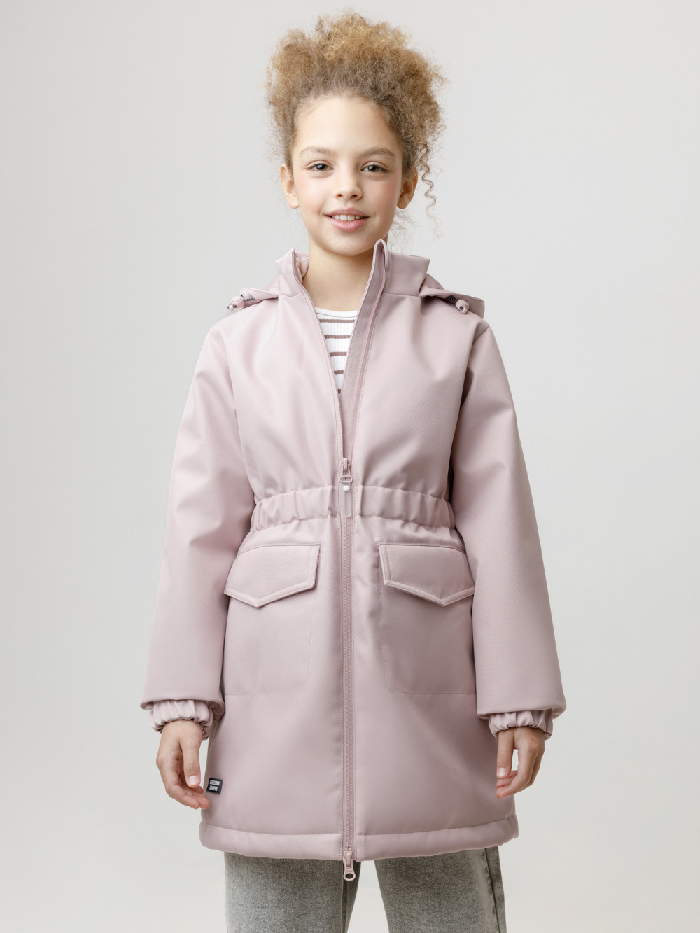 Пальто для девочки, артикул: ВК 32152/26/8 УЗГ, цвет: розовый, фото 4