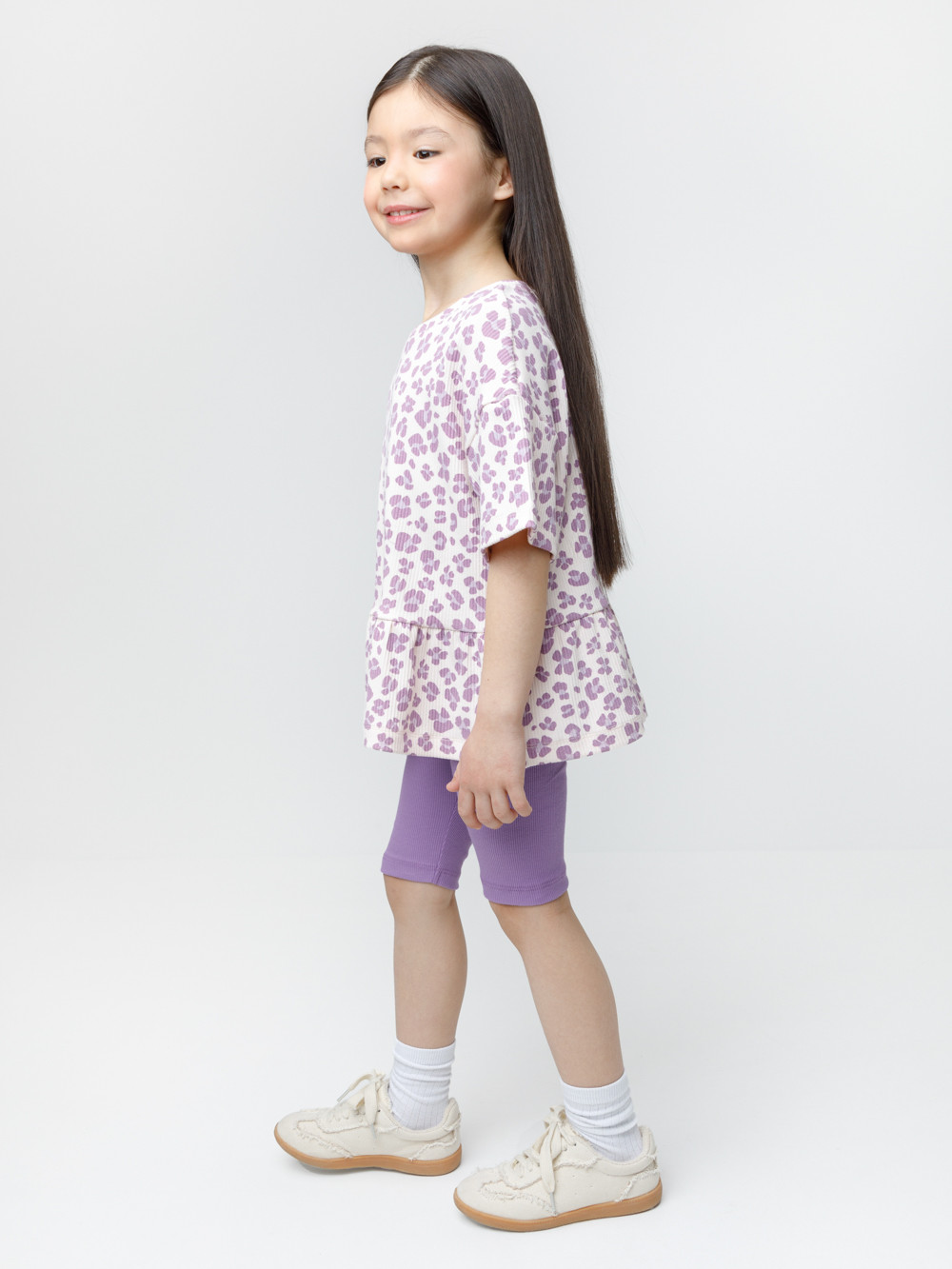 Велосипедки для девочки, артикул: КР 400556, цвет: фиолетовый, фото 4