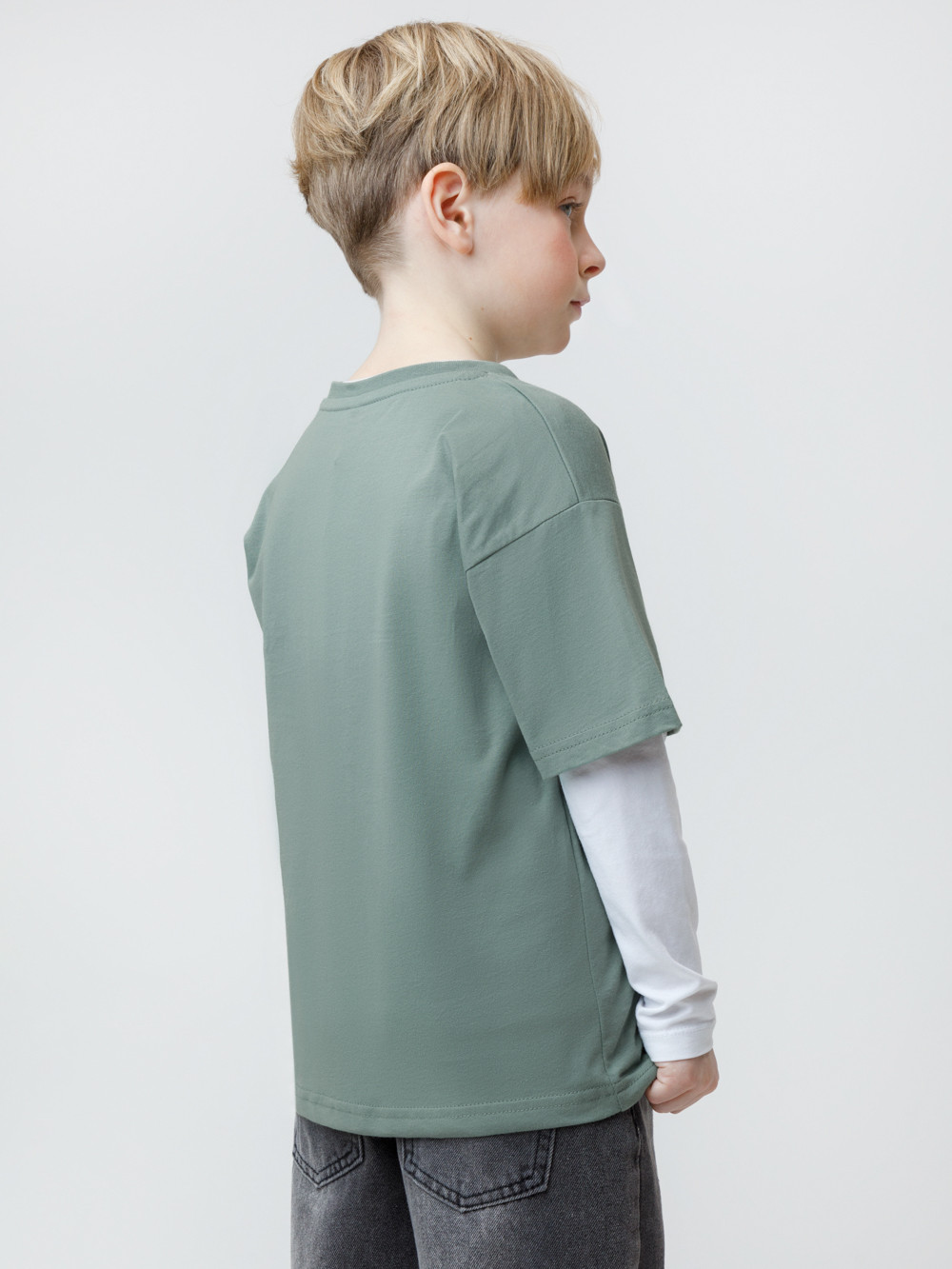 Футболка для мальчика, артикул: КР 302949, цвет: хаки, фото 4