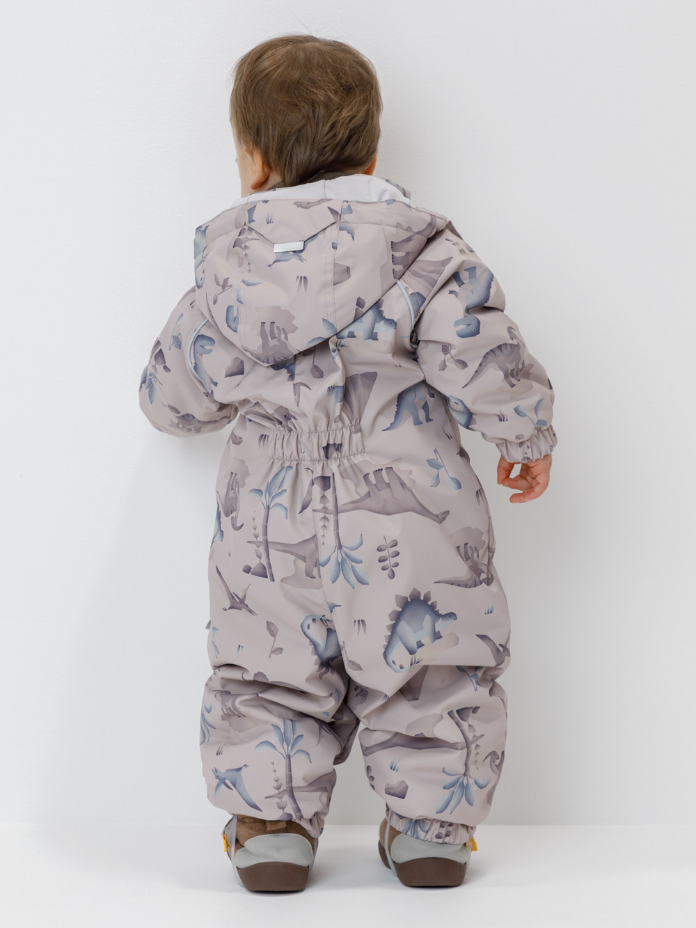 Комбинезоны утепленные для мальчика, артикул: ВК 60085/н/82 Ал, цвет: бежевый, фото 4