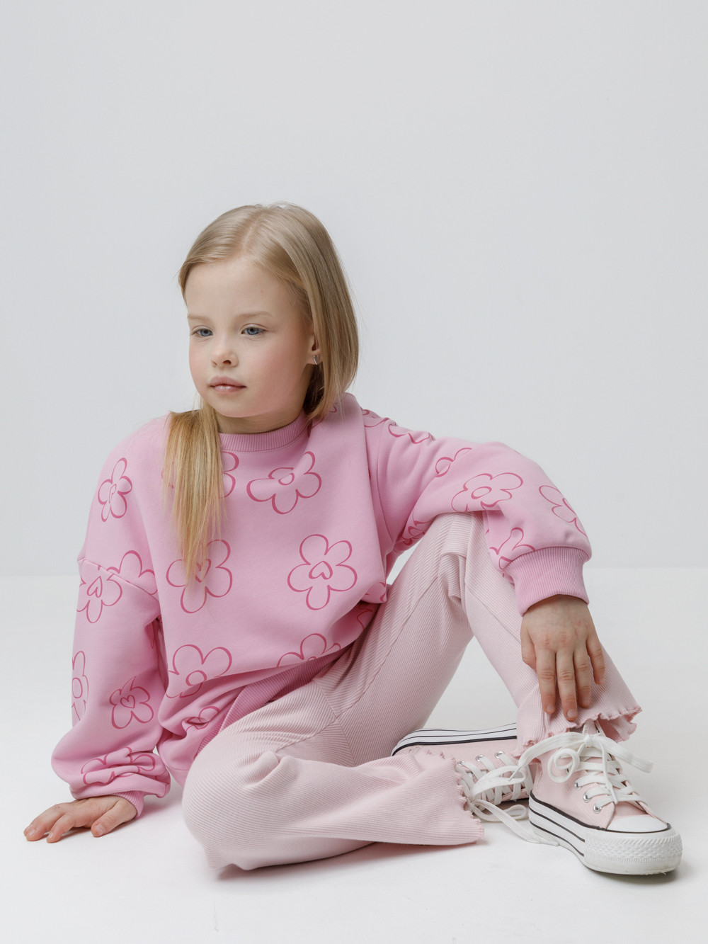 Свитшоты для девочки, артикул: КР 303014, цвет: розовый, фото 4