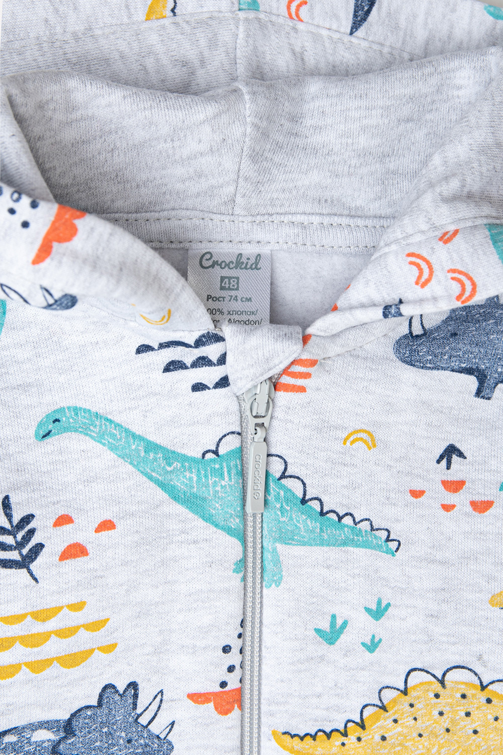 Комбинезон для новорожденных, артикул: К 6344, цвет: светло-серый5, фото 4