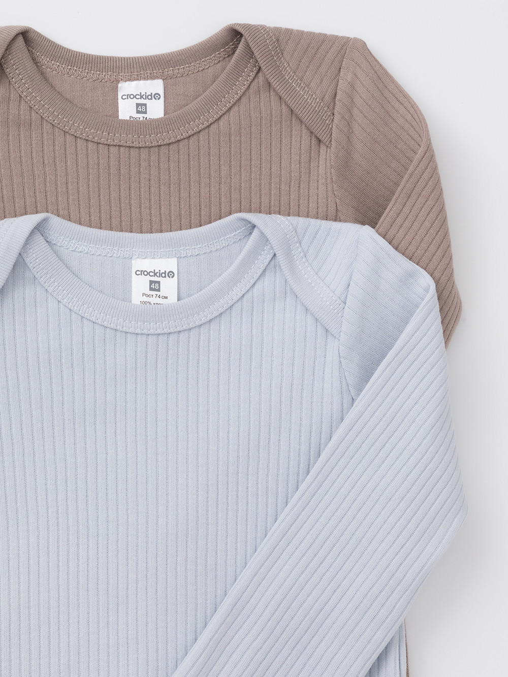 Боди для новорожденных, артикул: К 6526-2уп, цвет: кофейный, фото 4