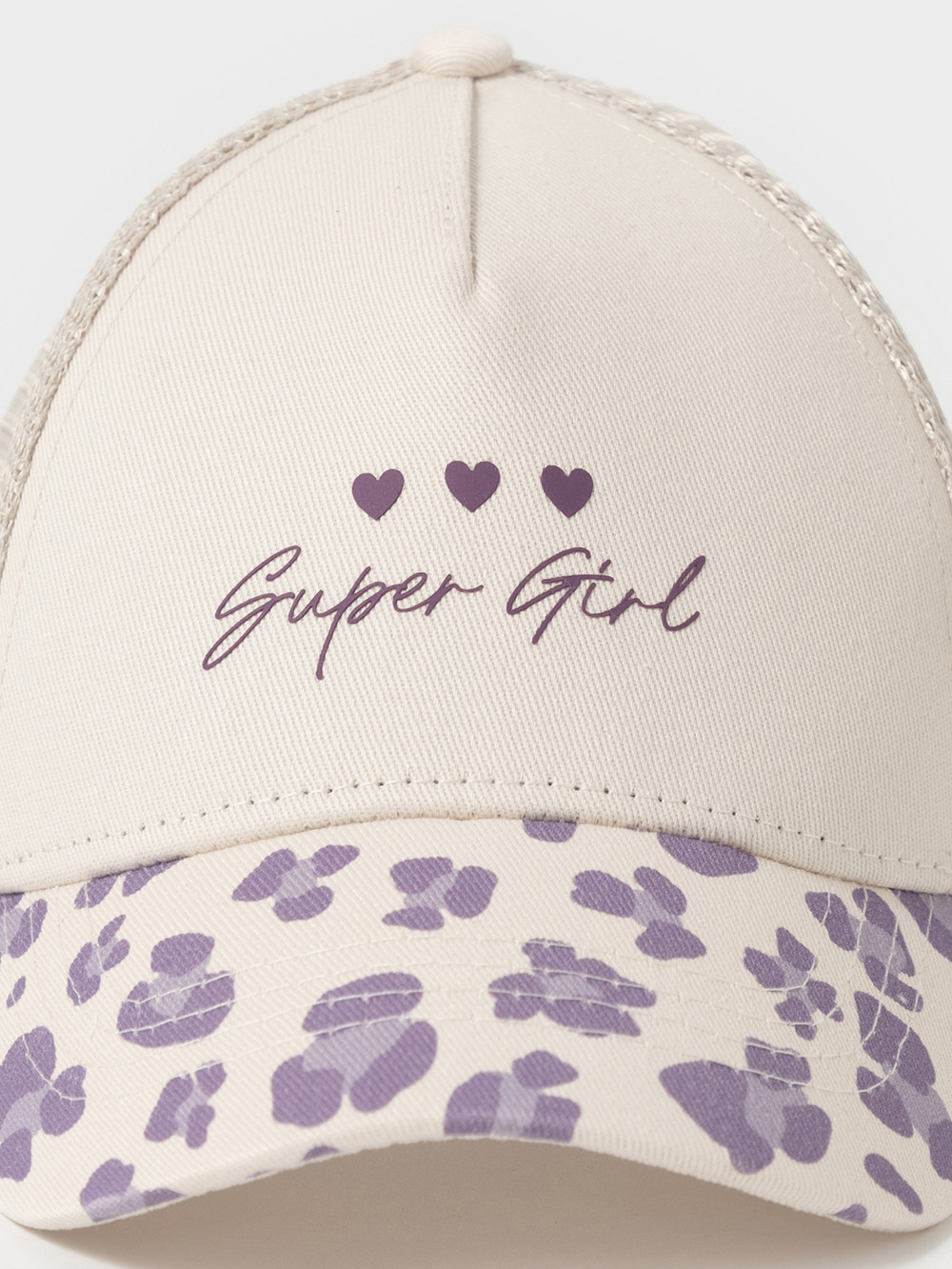 Кепка для девочки, артикул: ТК 80123, цвет: сахар, фото 4