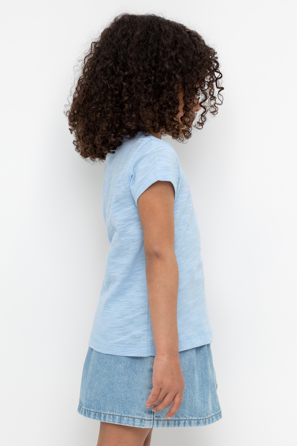 Футболка для девочки, артикул: К 302003, цвет: голубой, фото 4