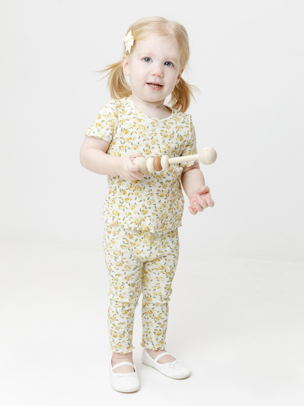 Лосины для девочки, артикул: КР 400770, цвет: желтый, фото 4