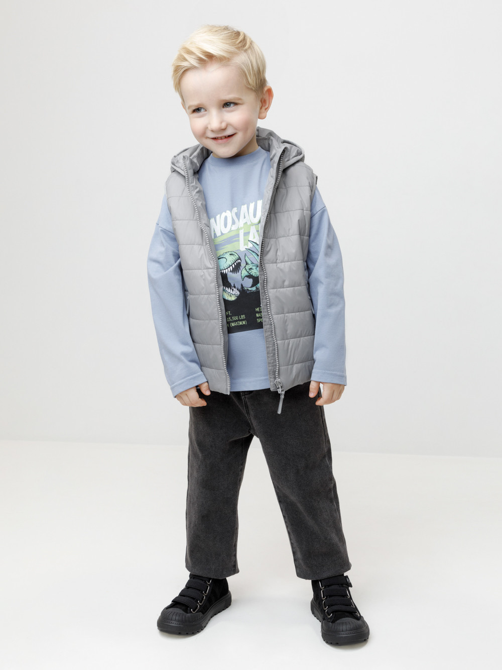 Жилеты для мальчика, артикул: ВК 35021/2 ГР, цвет: серый, фото 4