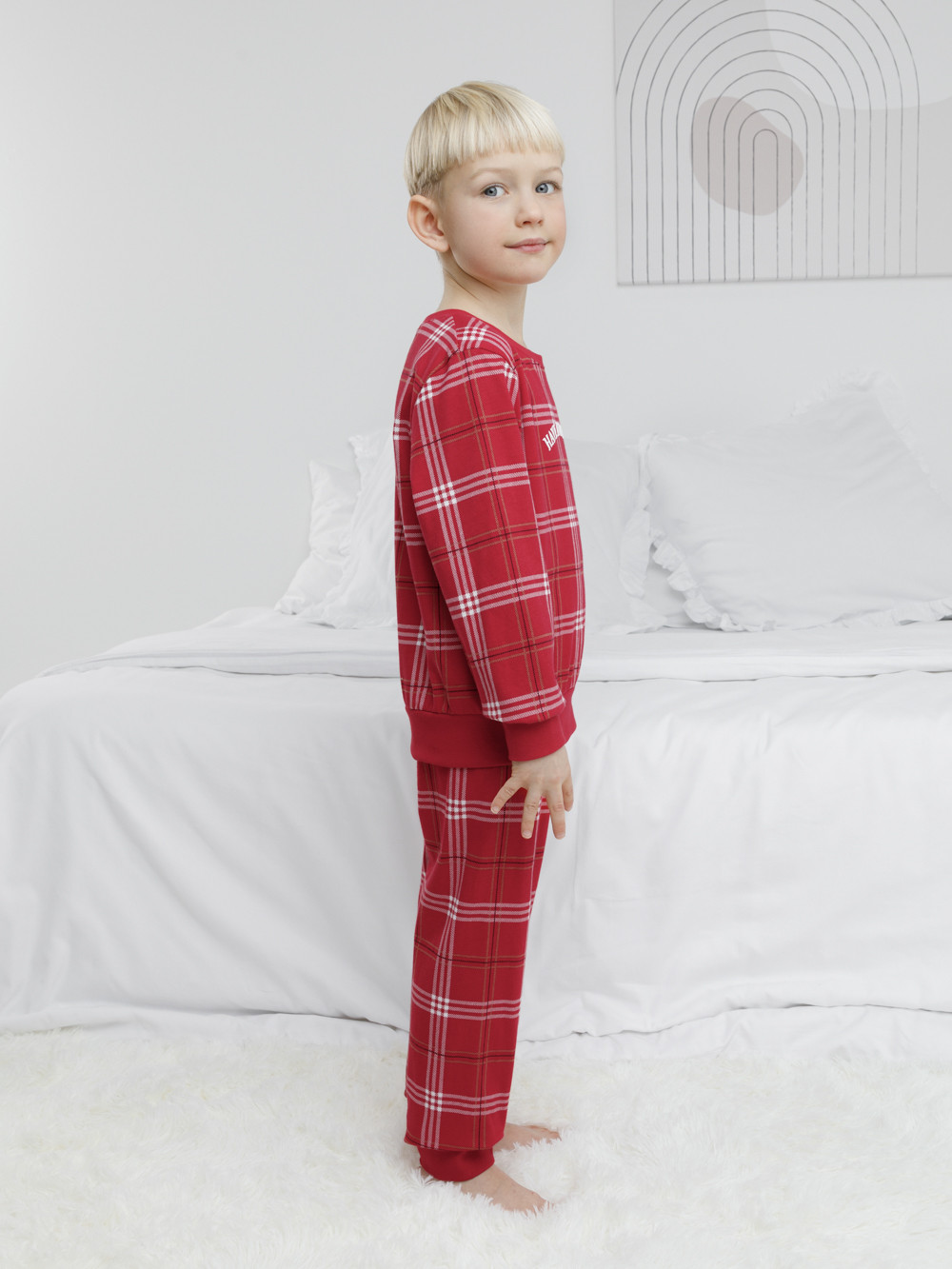 Пижамы, артикул: К 1664-1, цвет: красный, фото 4