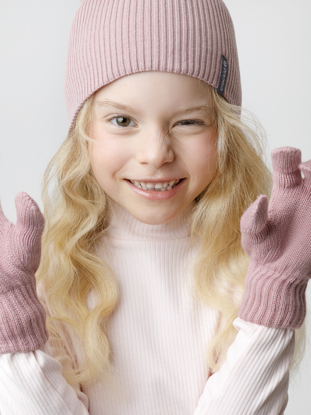 Шапка для девочки, артикул: КВ 20432, цвет: розовый, фото 4