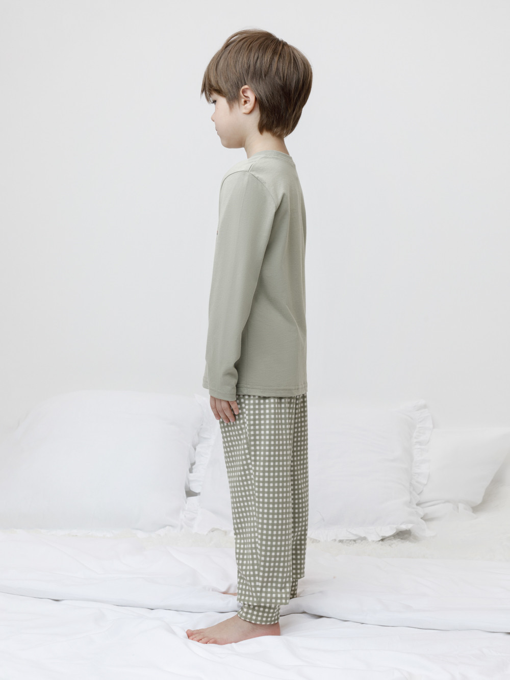 Пижама для мальчика, артикул: К 1606, цвет: хаки, фото 4