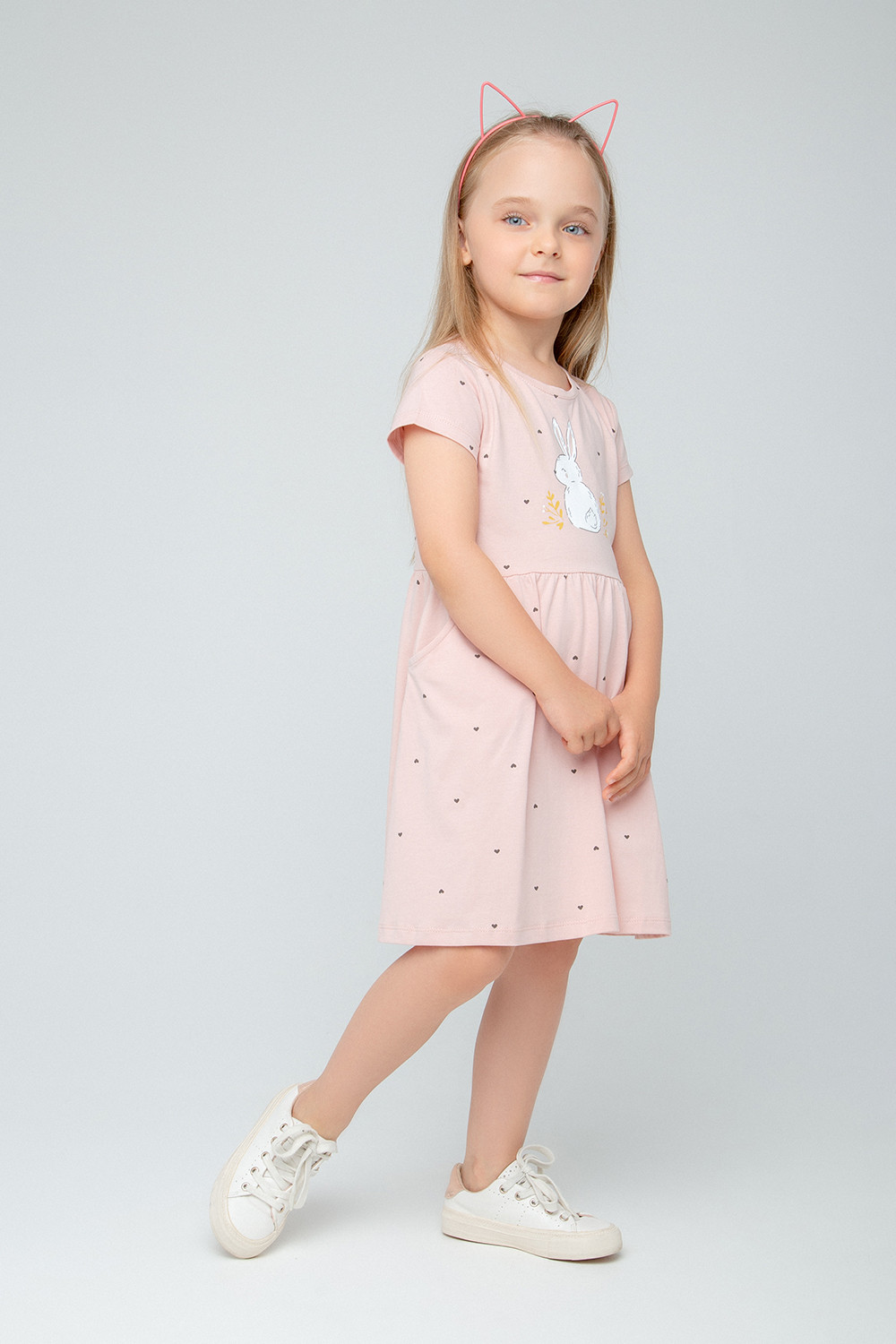 Платье для девочки, артикул: К 5754, цвет: розовый, фото 4