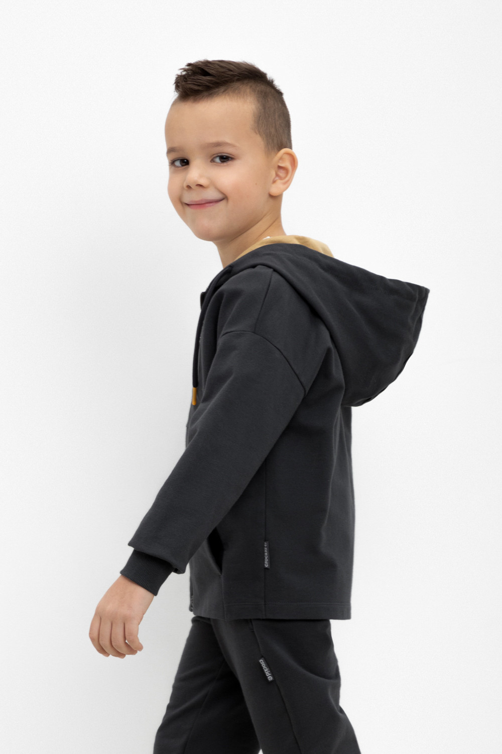 Жакет для мальчика, артикул: КР 302306, цвет: черный3, фото 4
