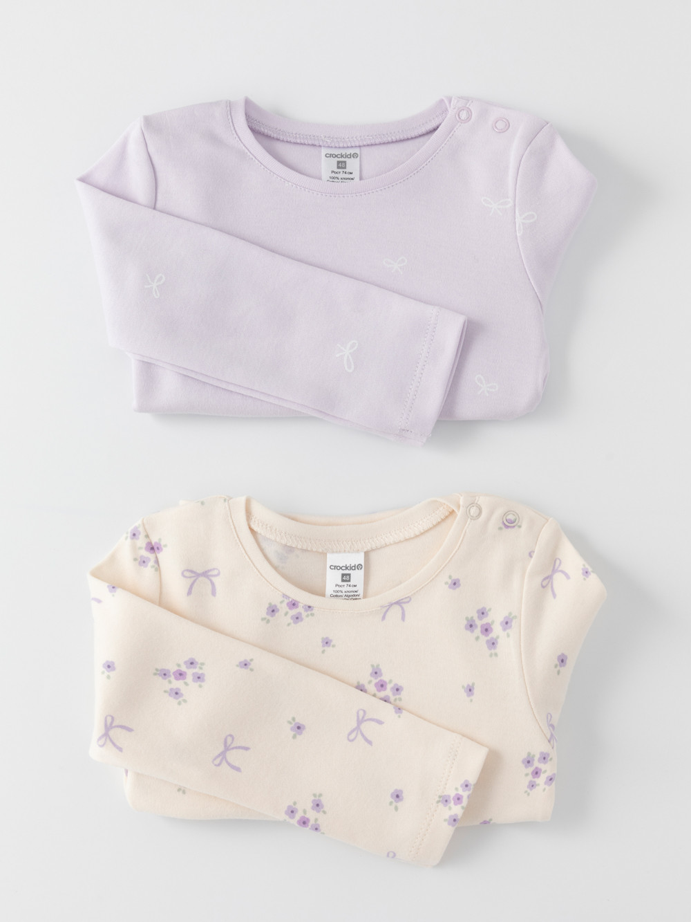 Джемпер для новорожденных, артикул: К 301944-2уп, цвет: фиолетовый, фото 4