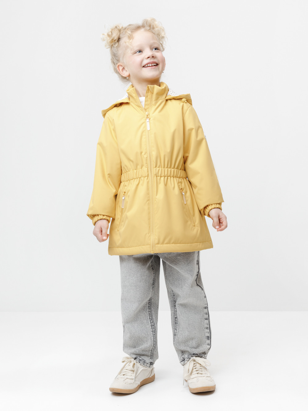 Куртка для девочки, артикул: ВК 32164/8 УЗГ, цвет: желтый, фото 4