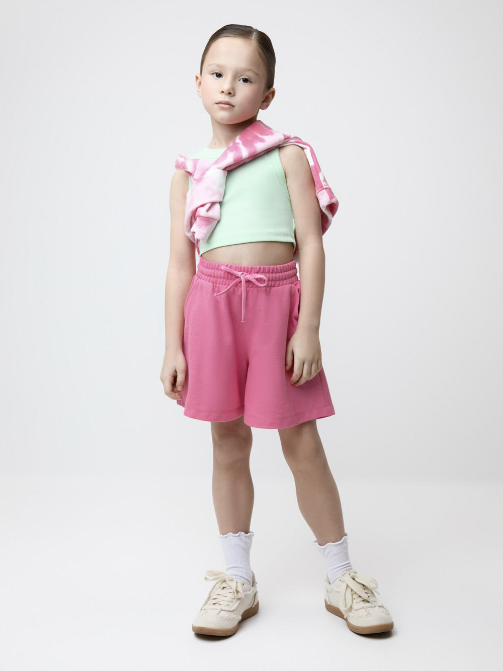 Шорты для девочки, артикул: КР 400904, цвет: ярко-розовый, фото 4