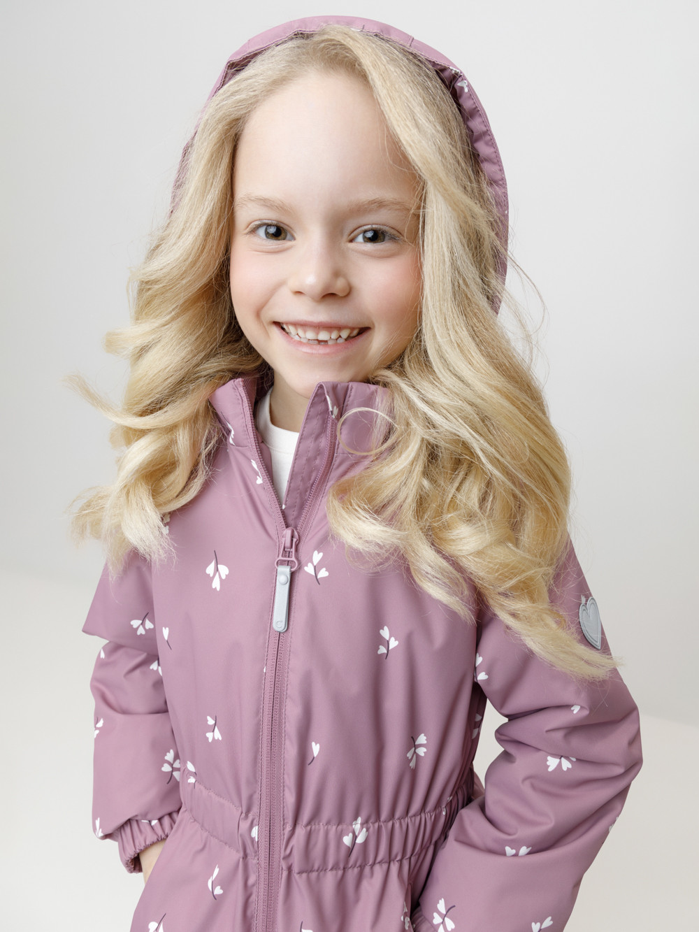 Куртка для девочки, артикул: ВК 32142/н/10 УЗГ, цвет: бордовый, фото 3