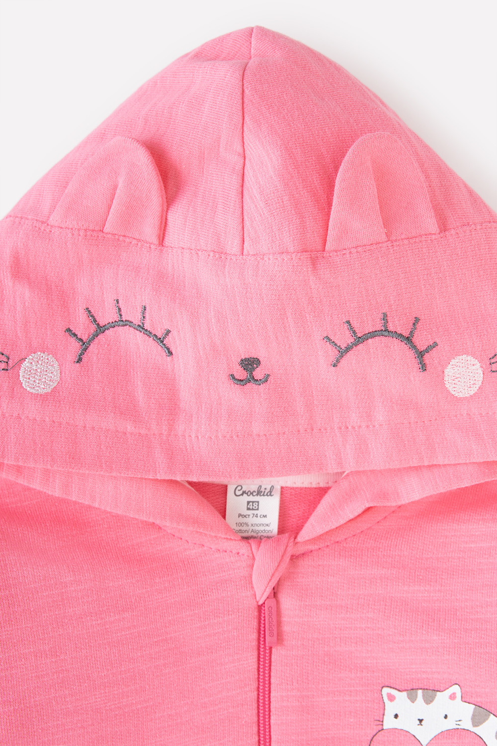 Комбинезон для новорожденных, артикул: К 6405, цвет: ярко-розовый, фото 4