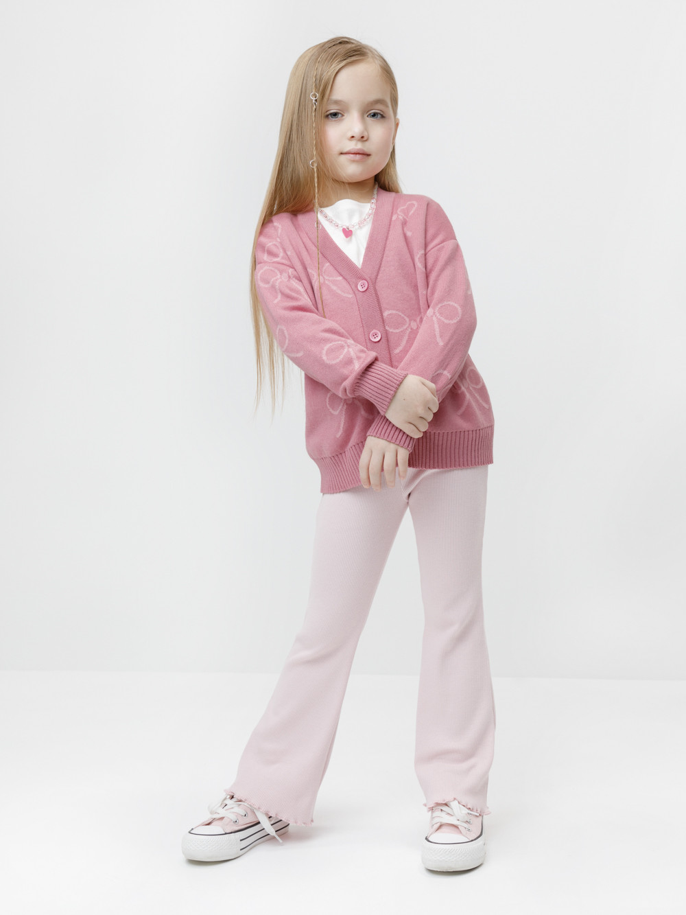 Жакет для девочки, артикул: КВ 30170, цвет: ярко-розовый, фото 4