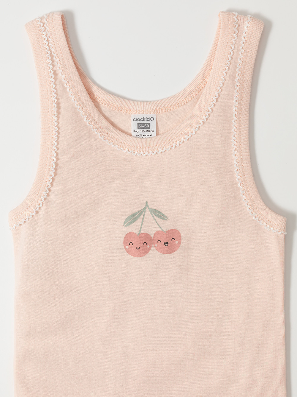 Майки для девочки, артикул: МП 1181-2уп, цвет: светло-розовый, фото 4