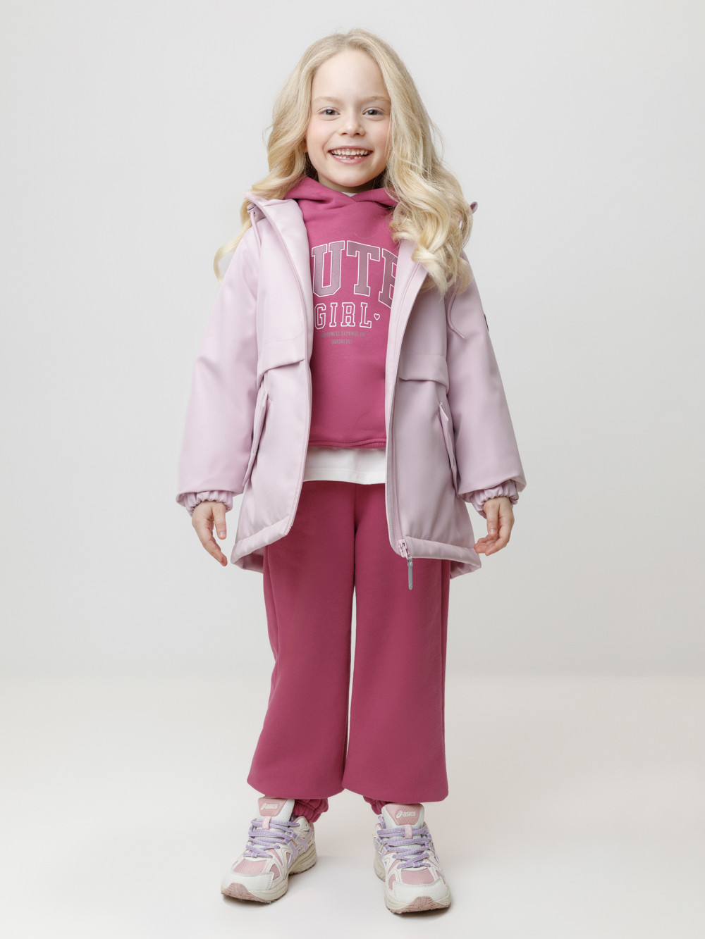 Куртка для девочки, артикул: ВК 32179/4 УЗГ, цвет: фиолетовый, фото 4