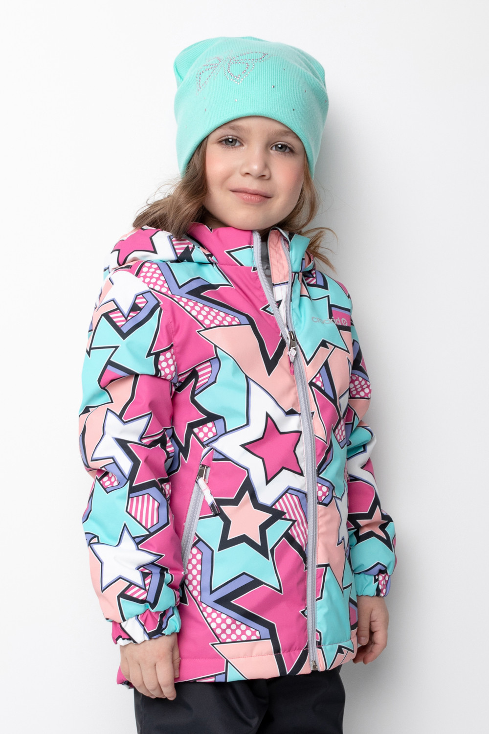 Куртка для девочки, артикул: ВК 32158/н/2 УЗГ, цвет: розовый, фото 4