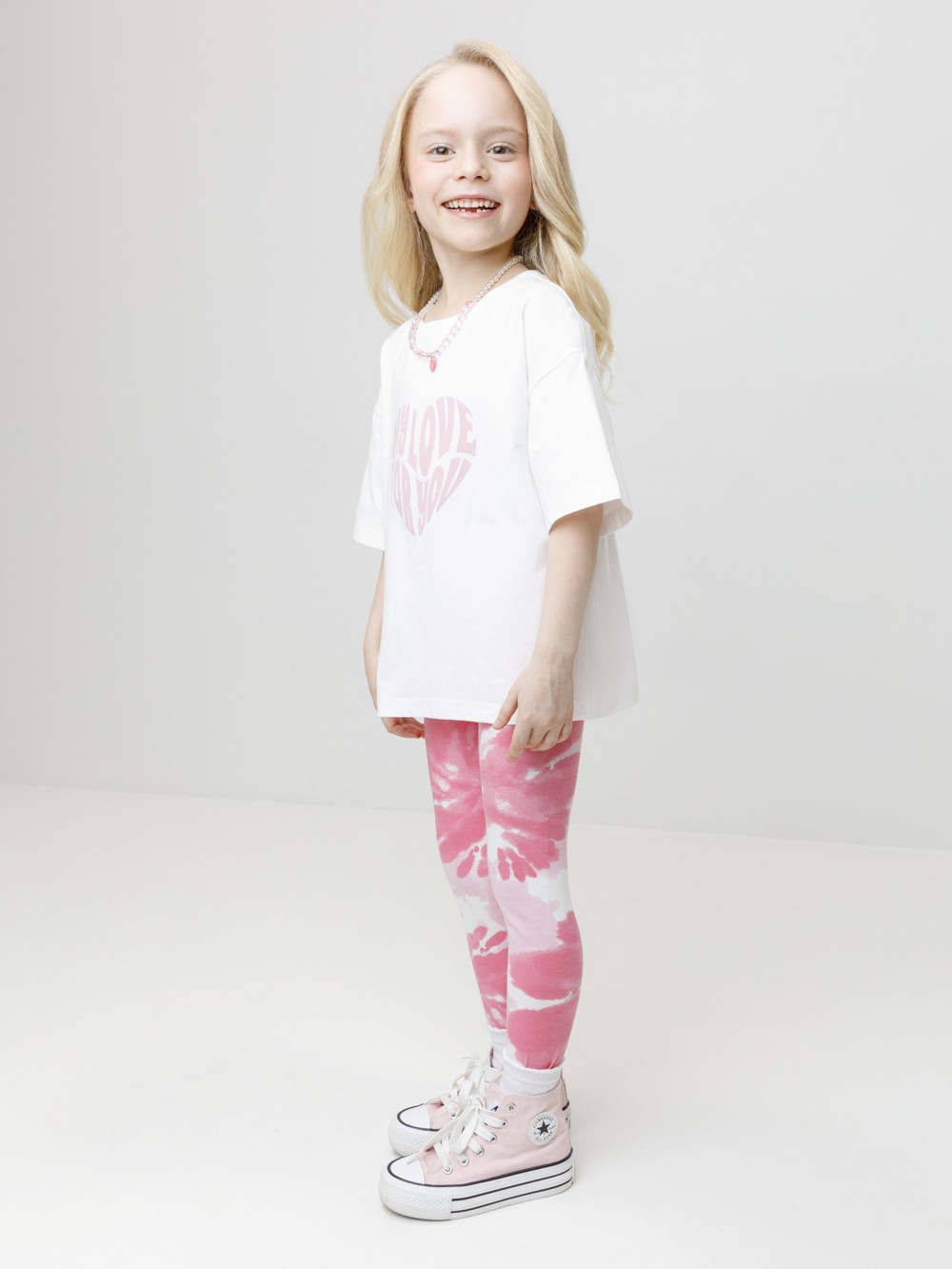 Лосины для девочки, артикул: КР 4074, цвет: сахар, фото 4