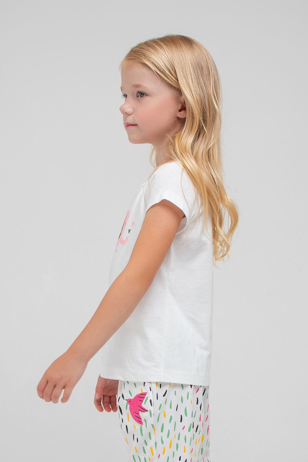 Футболка для девочки, артикул: К 301751, цвет: сахар, фото 4