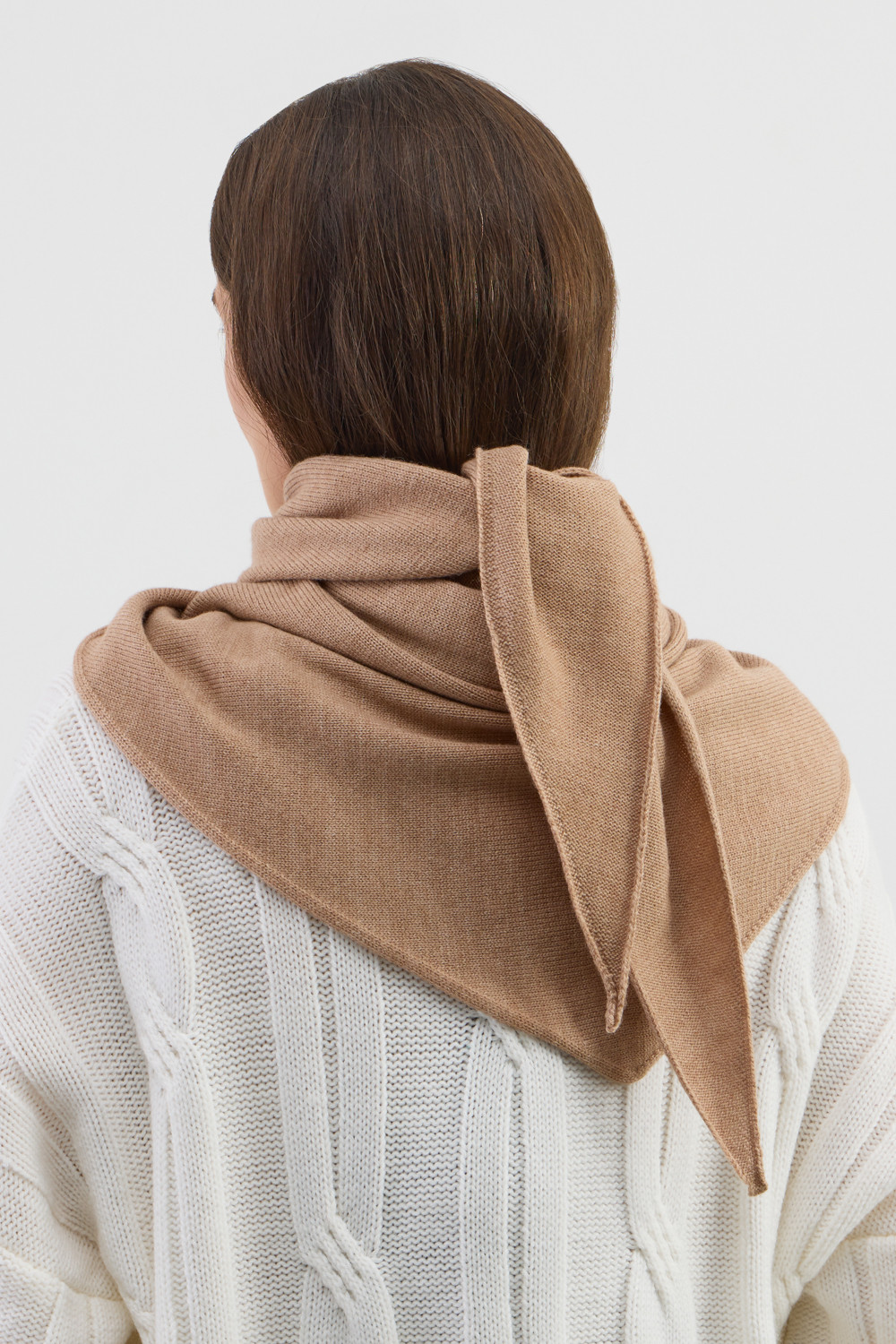 Шарфы женские для мам, артикул: ЕВ 15019/ш, цвет: бежевый, фото 4