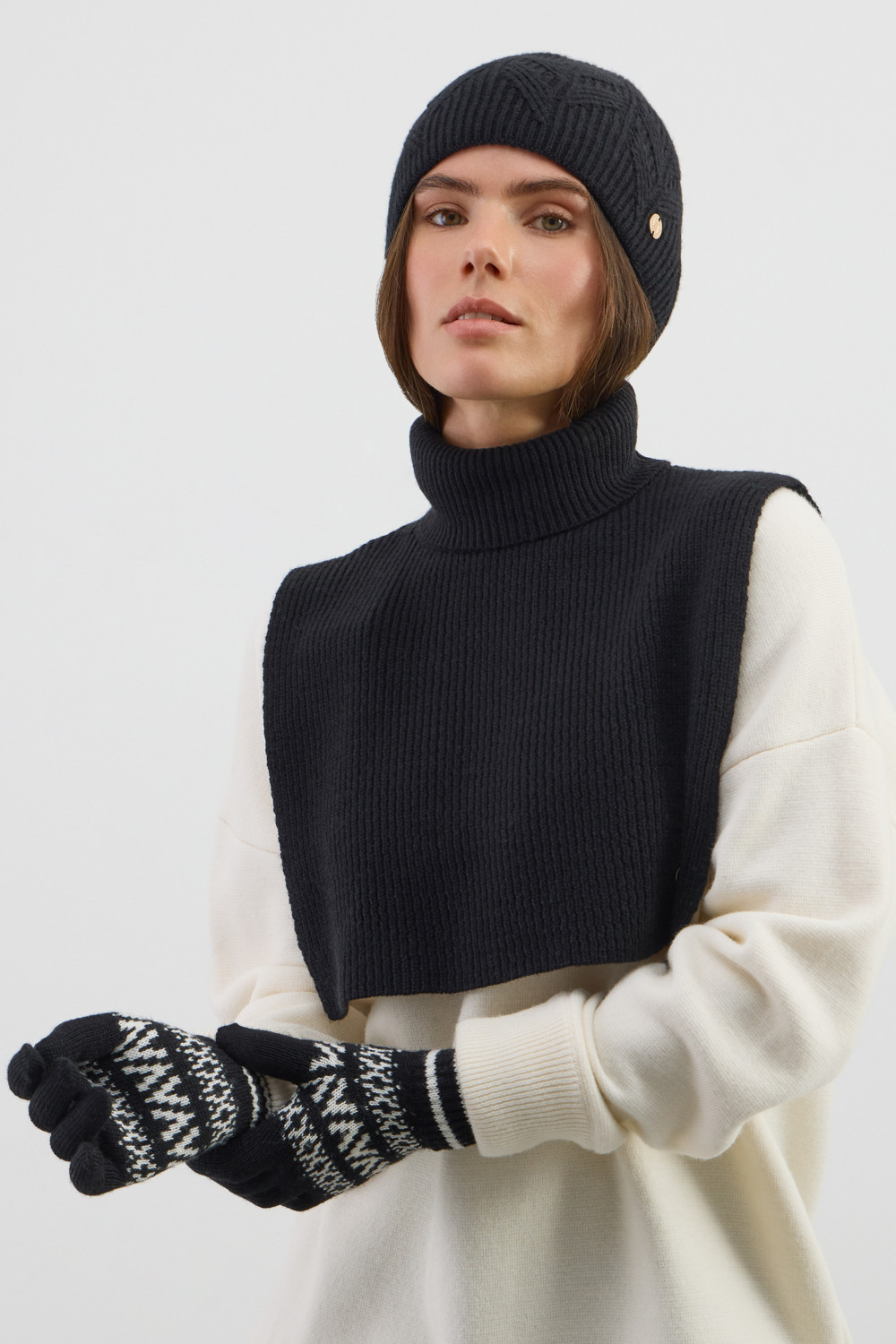 Шапки для мам, артикул: ЕВ 20022/ш, цвет: черный, фото 4