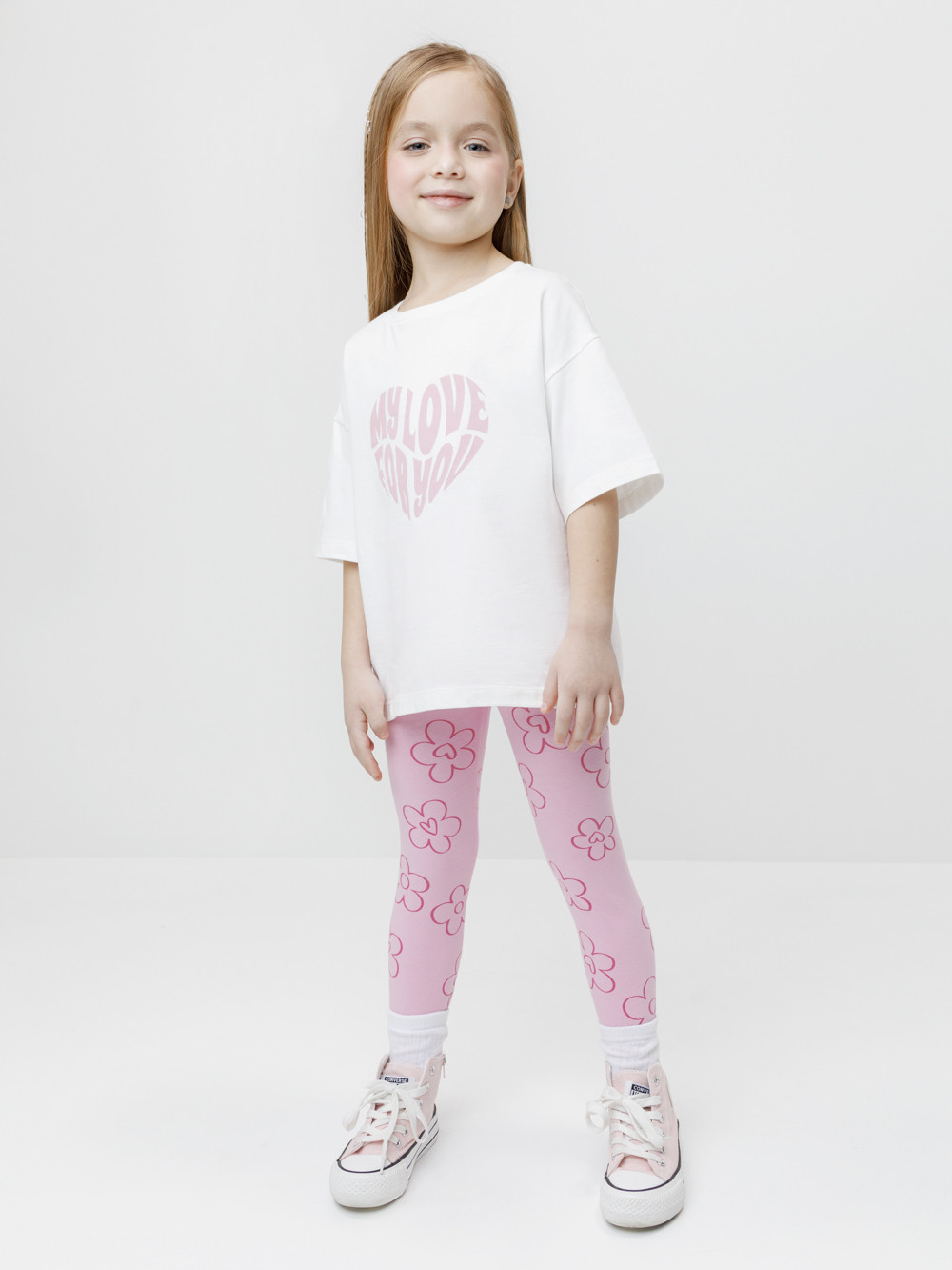 Лосины для девочки, артикул: КР 4074, цвет: розовый, фото 4