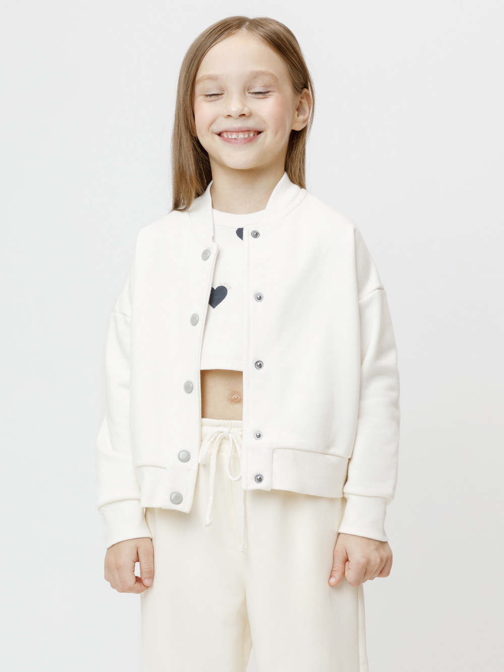 Футболка для девочки, артикул: КР 303034, цвет: сахар, фото 4