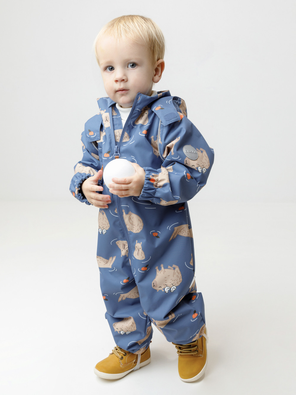 Комбинезоны утепленные для мальчика, артикул: ВК 60088/н/24 Ал, цвет: синий, фото 4