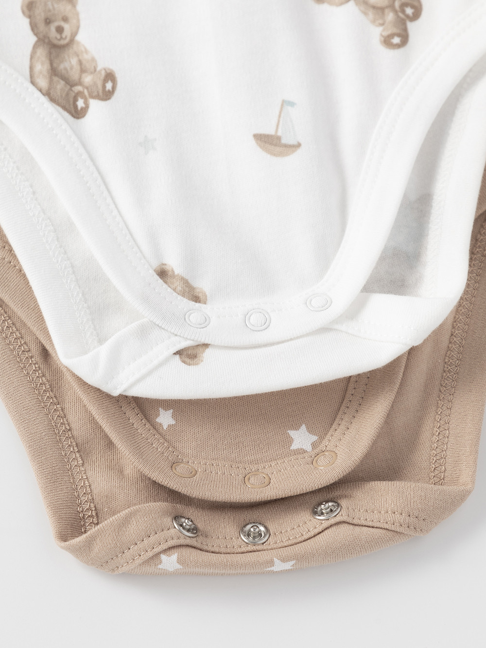 Боди для новорожденных, артикул: К 6542-2уп, цвет: бежевый, фото 4