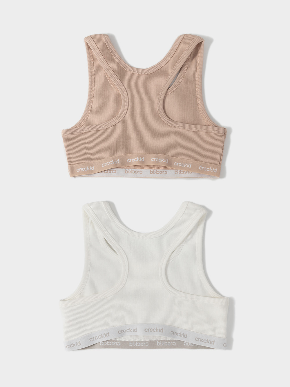 Майки для девочки, артикул: К 1196-2уп, цвет: бежевый, фото 4