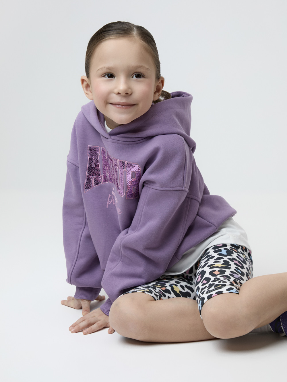 Велосипедки для девочки, артикул: КР 4036, цвет: сахар, фото 4