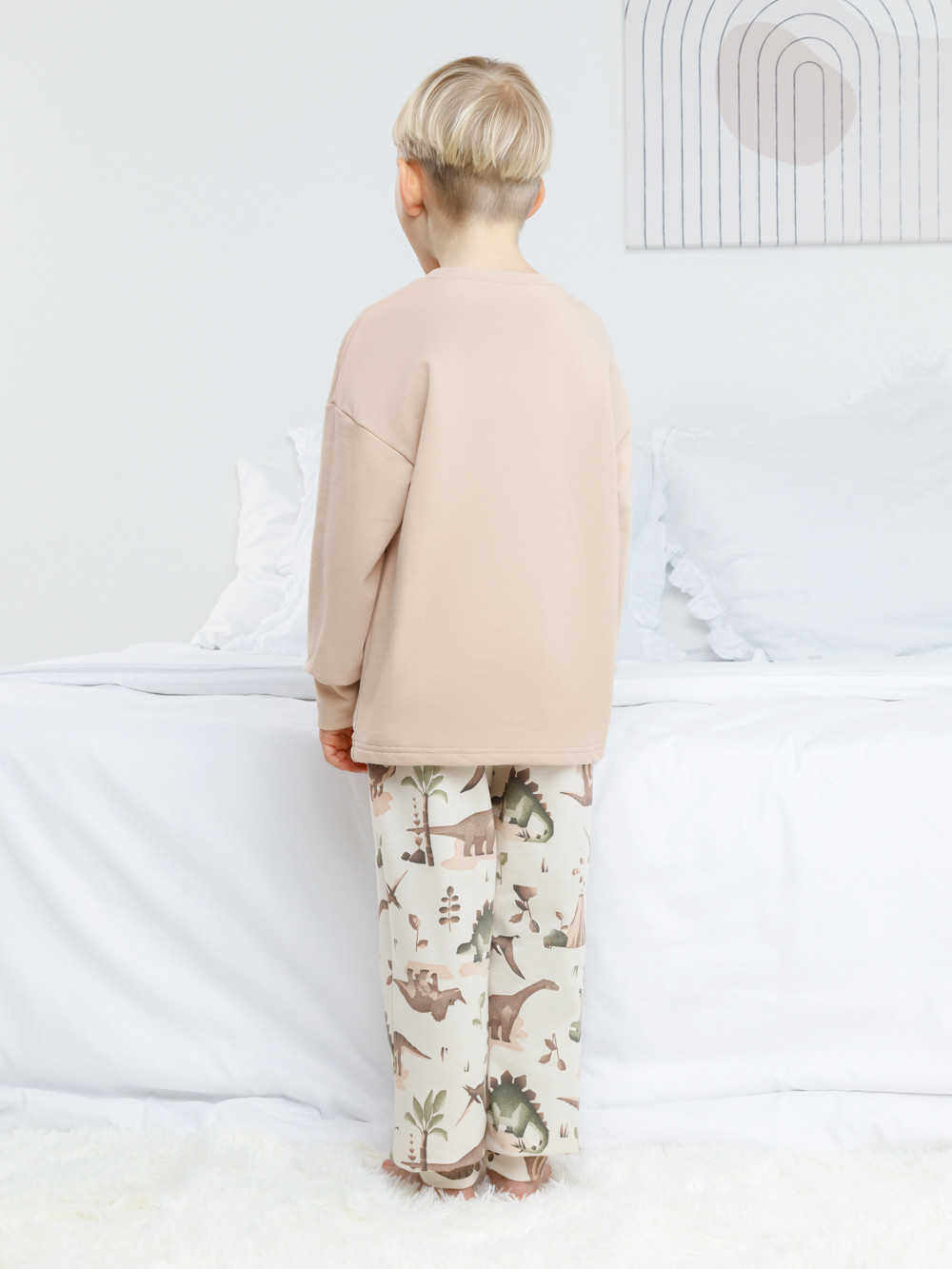 Пижама для мальчика, артикул: К 1567, цвет: бежевый, фото 5