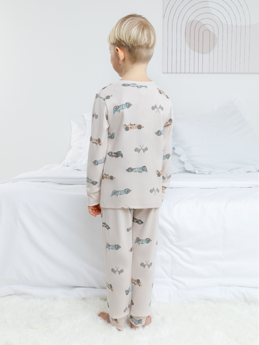 Пижама для мальчика, артикул: К 1552, цвет: бежевый, фото 5