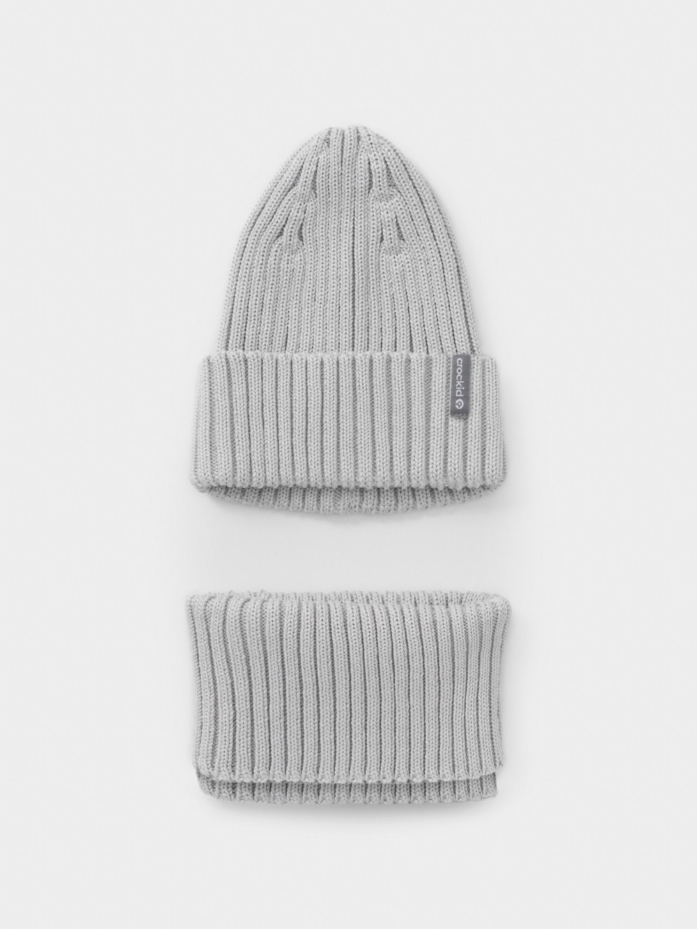 Комплект вязаный для девочки, артикул: КВ 22021, цвет: серый, фото 5