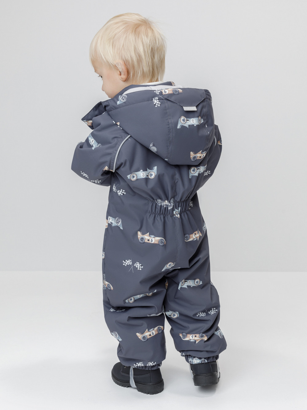 Комбинезоны утепленные для мальчика, артикул: ВК 60085/н/77 Ал, цвет: темно-серый, фото 5
