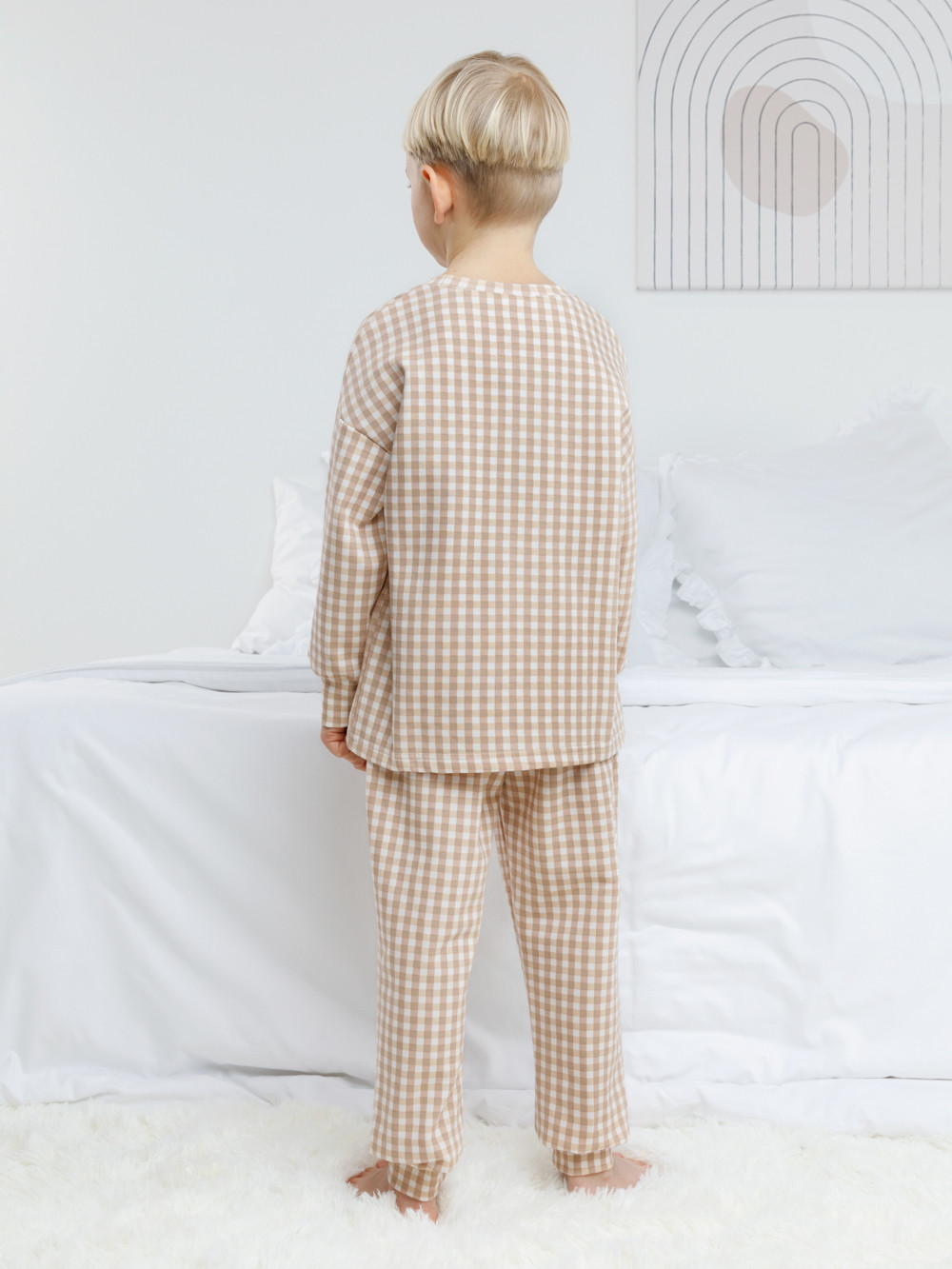 Пижама для мальчика, артикул: К 1581, цвет: сахар, фото 5