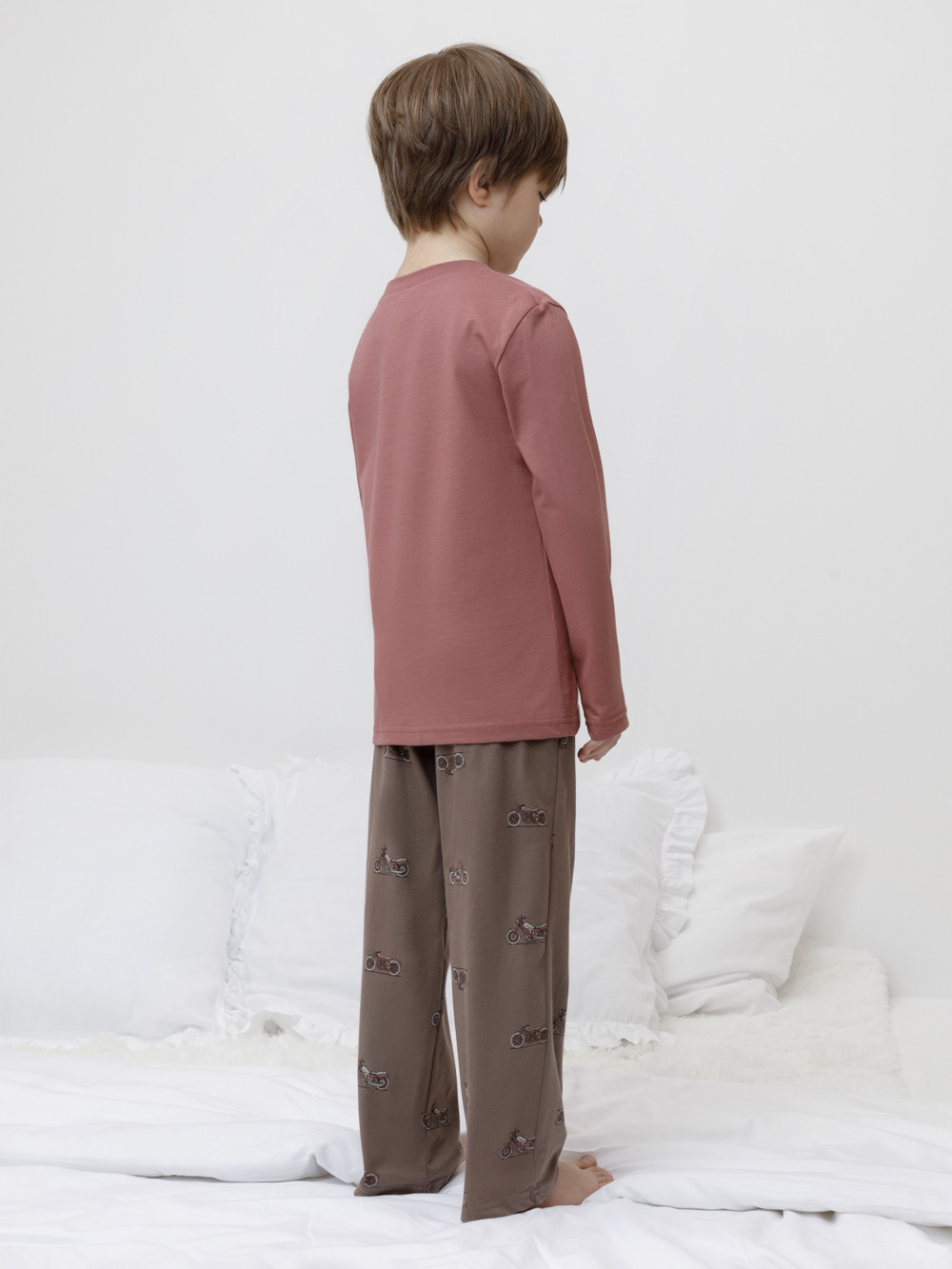 Пижама для мальчика, артикул: К 1600, цвет: коричневый, фото 5