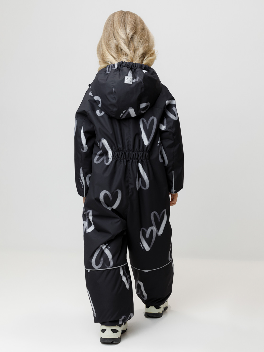 Комбинезоны утепленные для девочки, артикул: ВК 60069/н/7 УЗГ, цвет: черный3, фото 5