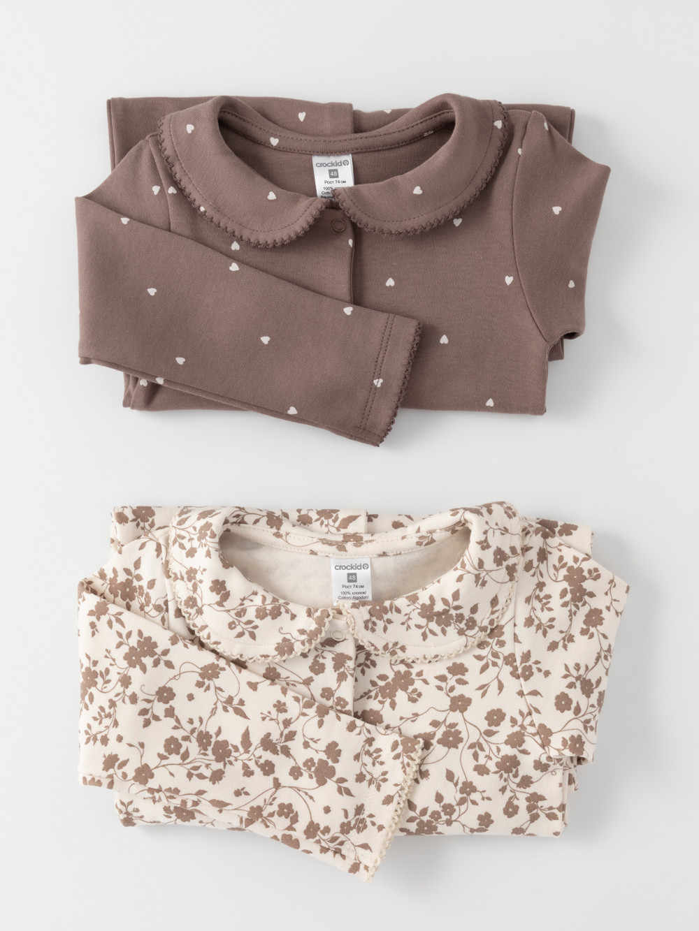 Комбинезон для новорожденных, артикул: К 6538-2уп, цвет: коричневый, фото 5